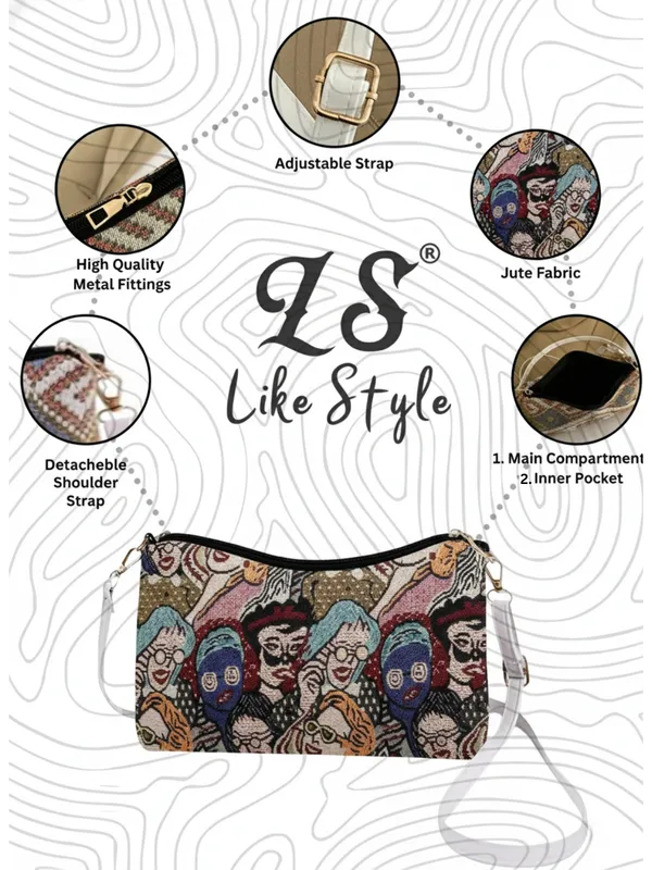 Multicolor_Jute_Closure_Zip_Sling_Bag_For_Women_(_25_*_20_*_6_Cm)