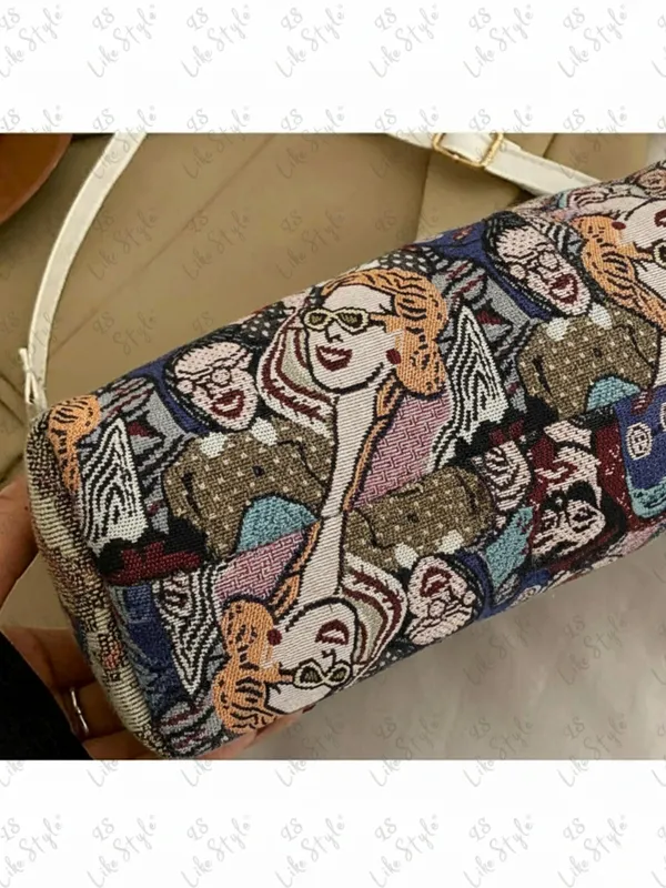 Multicolor_Jute_Closure_Zip_Sling_Bag_For_Women_(_25_*_20_*_6_Cm)