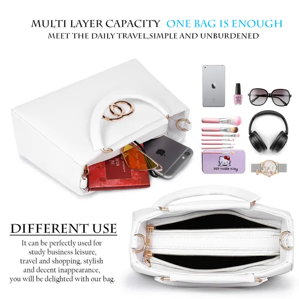 LIKE_STYLE_Classy_PU_Sling_Bag_for_Women_|_Structured_Design,_Zipper_Closure_&_Stylish_Metal_Handle