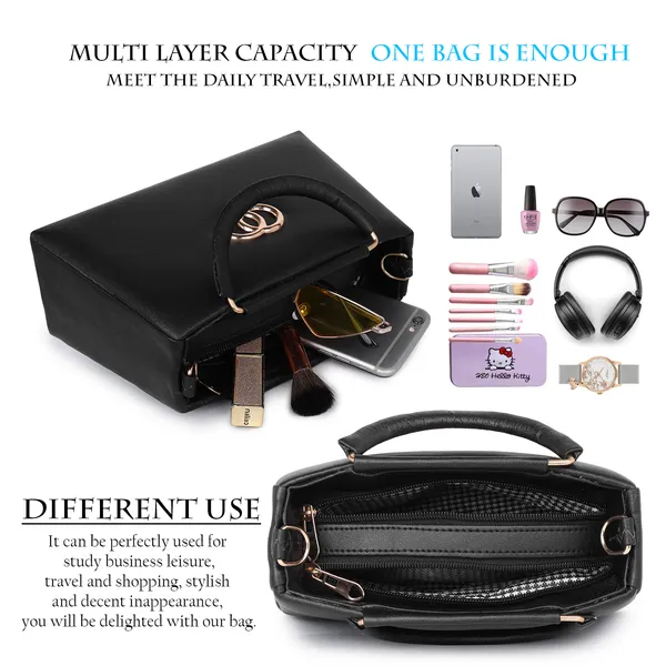 LIKE_STYLE_Classy_PU_Sling_Bag_for_Women_|_Structured_Design,_Zipper_Closure_&_Stylish_Metal_Handle