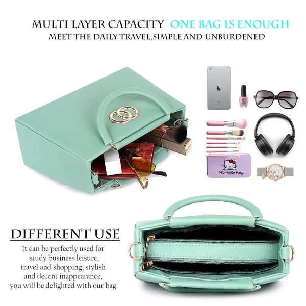 LIKE_STYLE_Classy_PU_Sling_Bag_for_Women_|_Structured_Design,_Zipper_Closure_&_Stylish_Metal_Handle