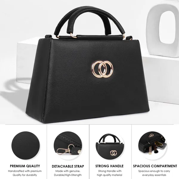 LIKE_STYLE_Classy_PU_Sling_Bag_for_Women_|_Structured_Design,_Zipper_Closure_&_Stylish_Metal_Handle