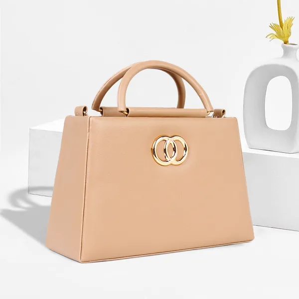 LIKE_STYLE_Classy_PU_Sling_Bag_for_Women_|_Structured_Design,_Zipper_Closure_&_Stylish_Metal_Handle