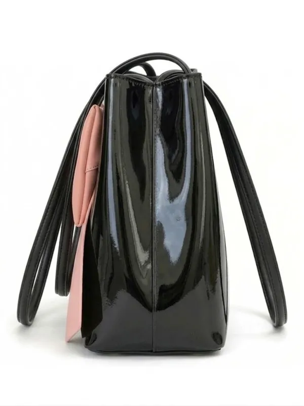 LIKE_STYLE_Designer_Patent_Leather_Tote_Bag_with_Oversized_Bow