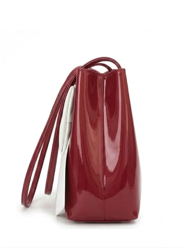 LIKE_STYLE_Designer_Patent_Leather_Tote_Bag_with_Oversized_Bow
