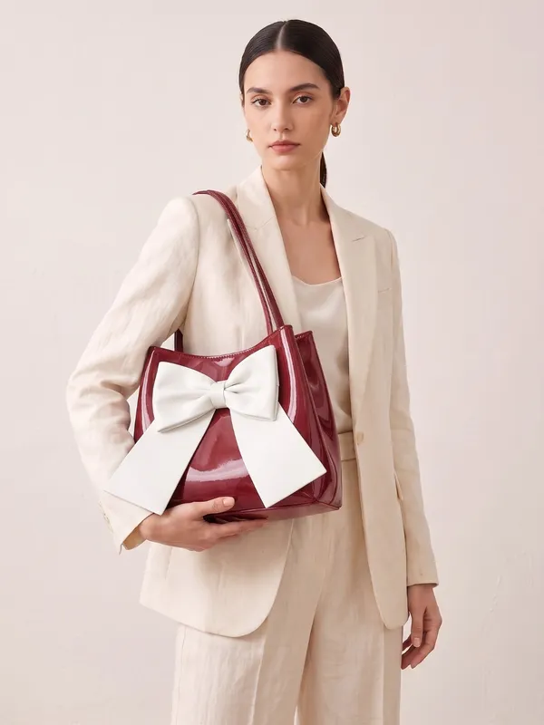 LIKE_STYLE_Designer_Patent_Leather_Tote_Bag_with_Oversized_Bow