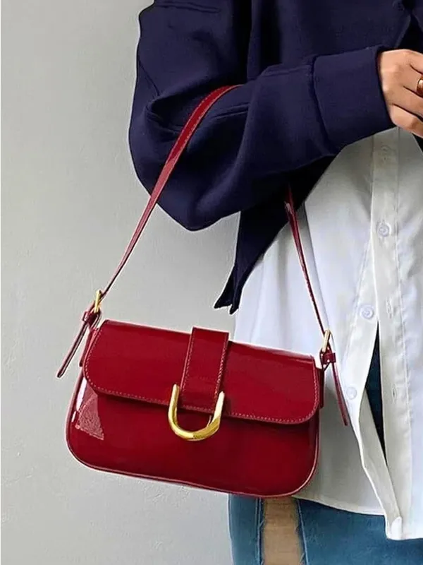 LIKE_STYLE_Glossy_Patent_Sling_Bag_for_Women