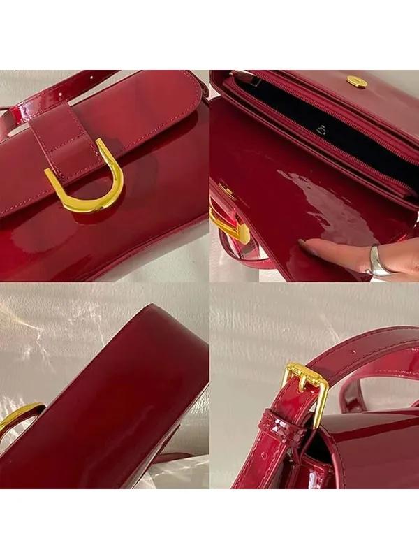LIKE_STYLE_Glossy_Patent_Sling_Bag_for_Women