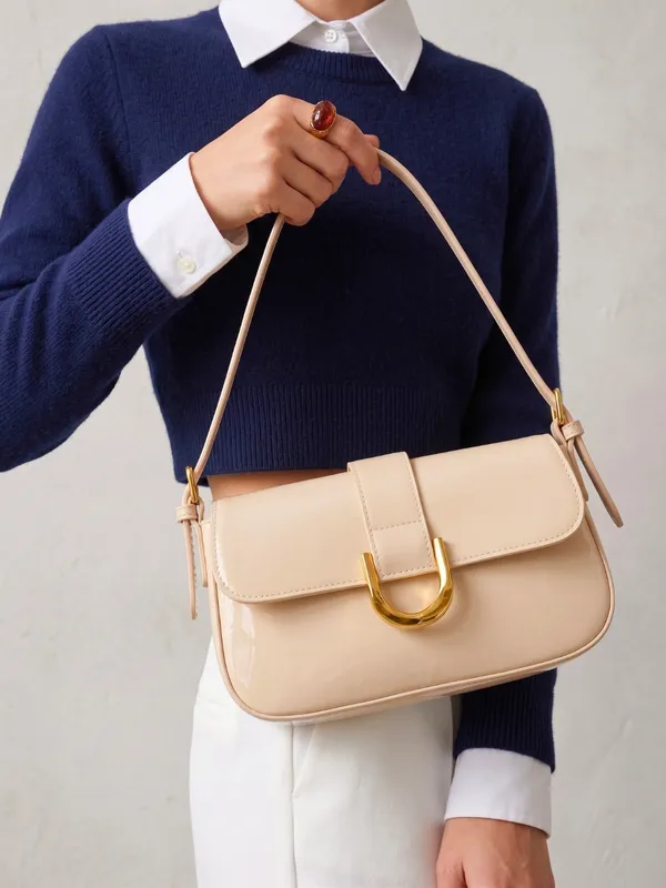 LIKE_STYLE_Glossy_Patent_Sling_Bag_for_Women