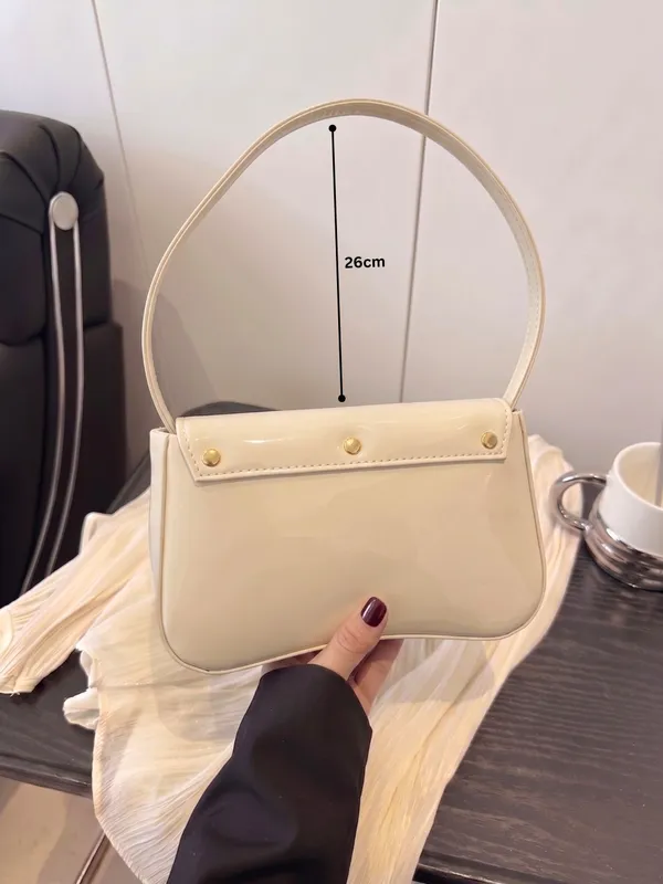 LIKE_STYLE_Patent_PU_Sling_Bag_with_Metal_Clasp