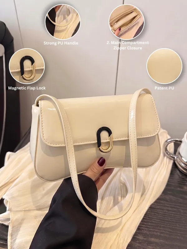 LIKE_STYLE_Patent_PU_Sling_Bag_with_Metal_Clasp