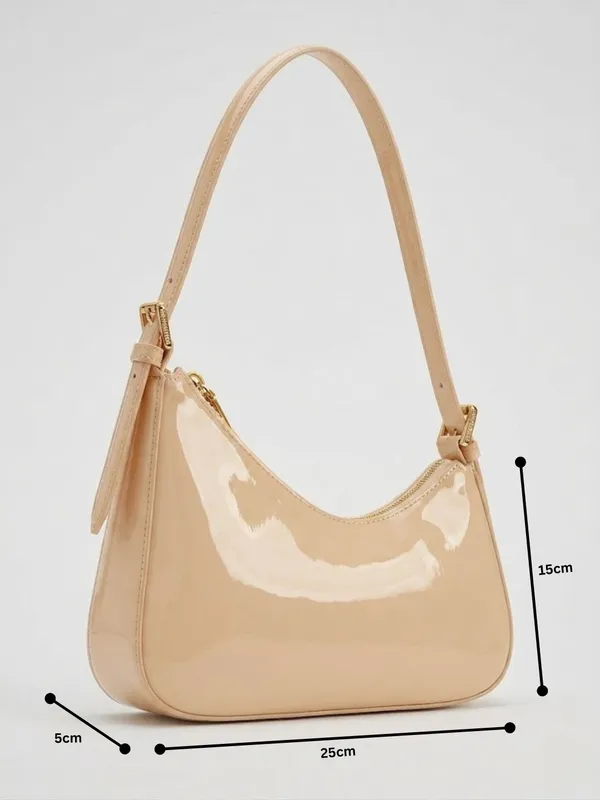 LIKE_STYLE_Premium_Glossy_Patent_PU_Sling_Bag_for_Women