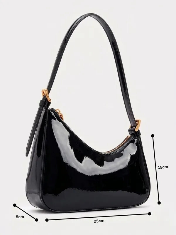 LIKE_STYLE_Premium_Glossy_Patent_PU_Sling_Bag_for_Women