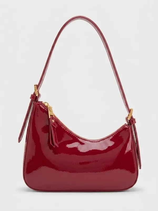 LIKE_STYLE_Premium_Glossy_Patent_PU_Sling_Bag_for_Women