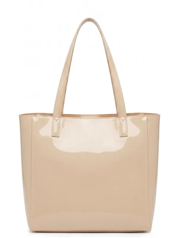 LIKE_STYLE_Premium_Glossy_Patent_PU_Tote_Bag_for_Women