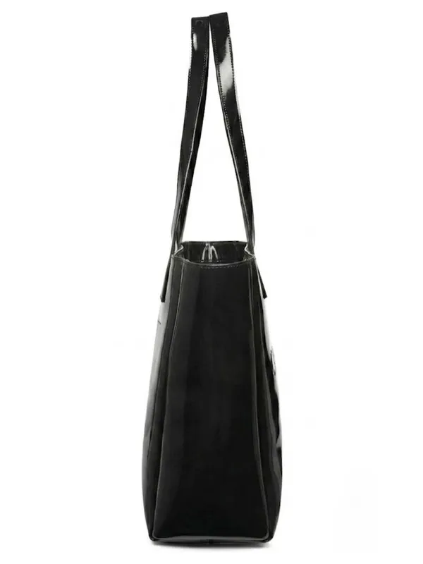 LIKE_STYLE_Premium_Glossy_Patent_PU_Tote_Bag_for_Women