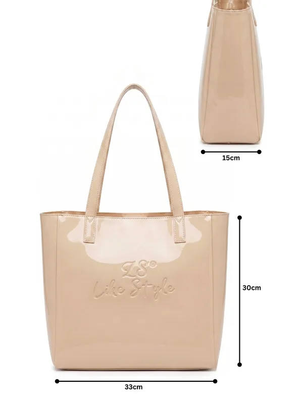 LIKE_STYLE_Premium_Glossy_Patent_PU_Tote_Bag_for_Women