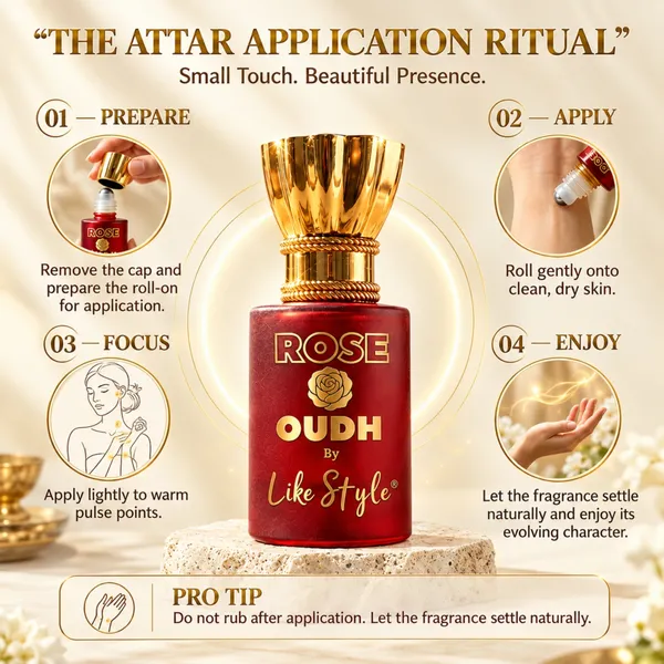 LIKE_STYLE_Rose_Oudh_Attar_for_Men_&_Women_|_Bulgarian_Rose,_Taif_Rose_&_Oud_|_Floral,_Spicy_&_Woody_|_Non-Alcoholic_Roll-On_5.5ml