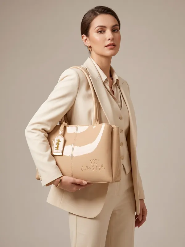 LIKE_STYLE_Stylish_Patent_Glossy_PU_Leather_Tote_Purse_for_Women