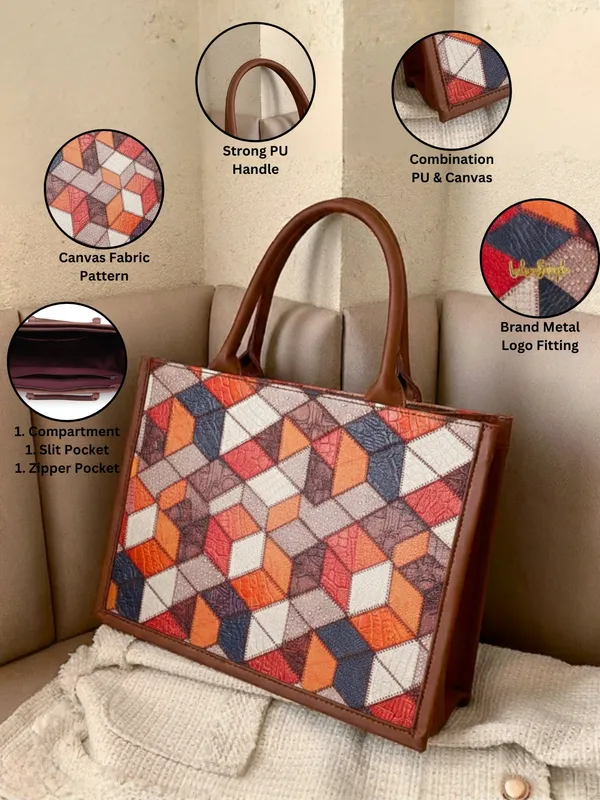 LIKE_STYLE_Women's_Canvas_&_PU_Shoulder_Tote_–_Everyday_Stylish_Carry
