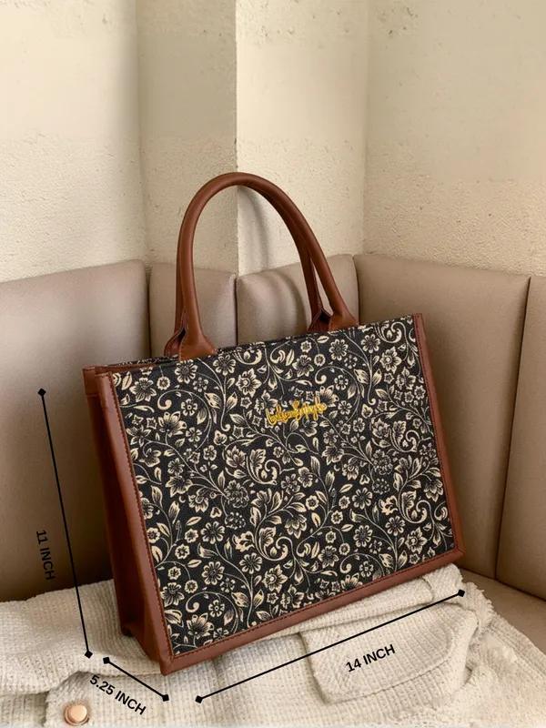 LIKE_STYLE_Women's_Canvas_&_PU_Shoulder_Tote_–_Everyday_Stylish_Carry