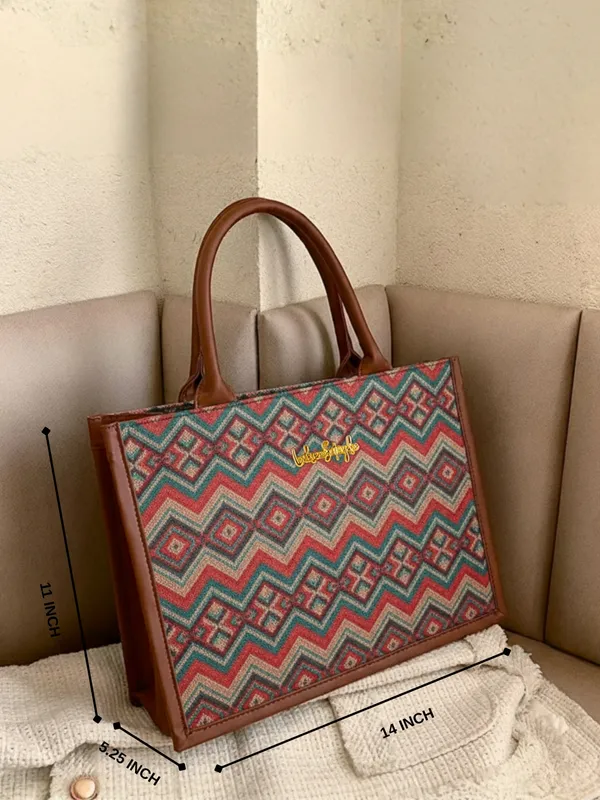 LIKE_STYLE_Women's_Canvas_&_PU_Shoulder_Tote_–_Everyday_Stylish_Carry