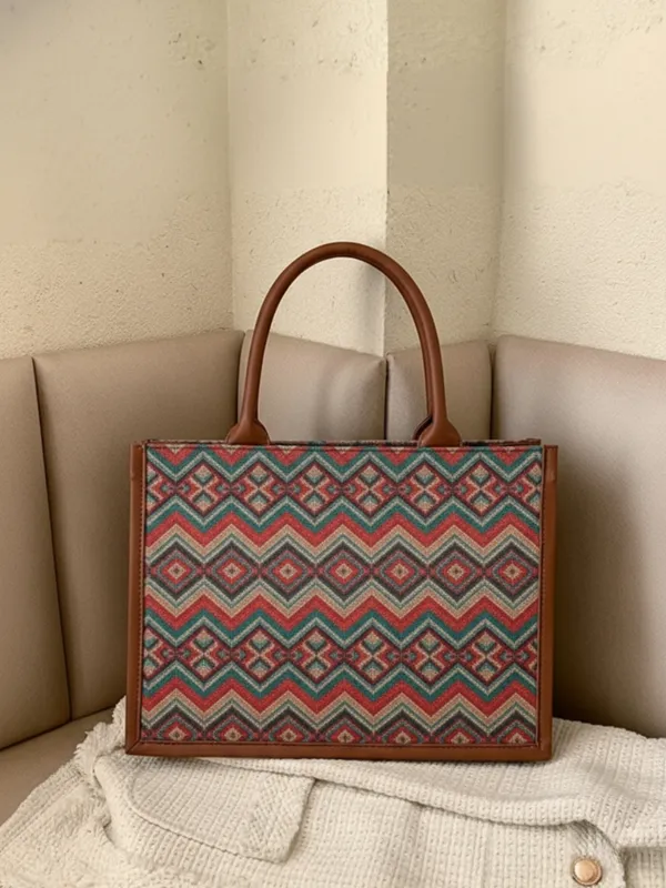 LIKE_STYLE_Women's_Canvas_&_PU_Shoulder_Tote_–_Everyday_Stylish_Carry