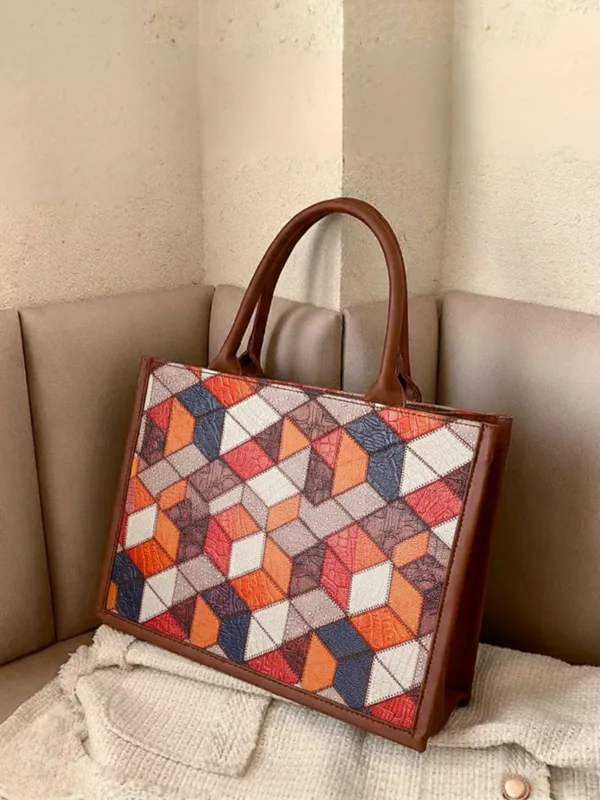 LIKE_STYLE_Women's_Canvas_&_PU_Shoulder_Tote_–_Everyday_Stylish_Carry