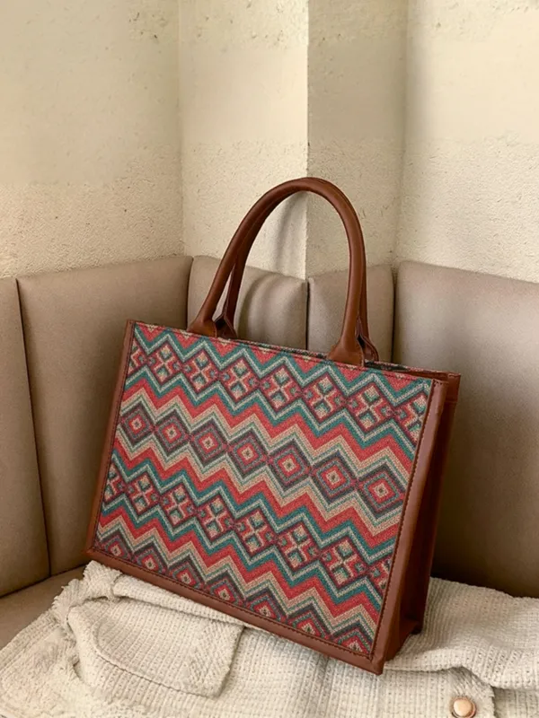 LIKE_STYLE_Women's_Canvas_&_PU_Shoulder_Tote_–_Everyday_Stylish_Carry