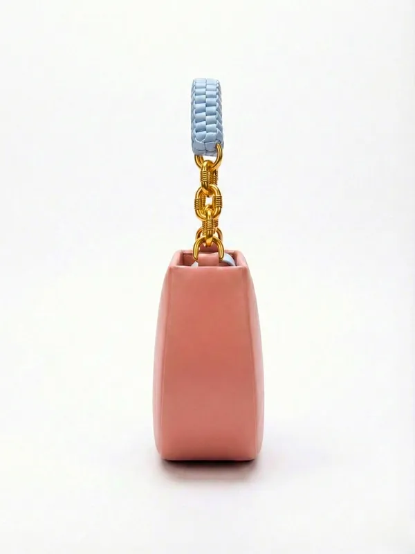 LIKE_STYLE_Women’s_Dual-Tone_PU_Sling_Bag_with_Striped_Design