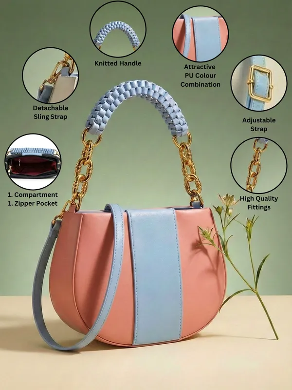 LIKE_STYLE_Women’s_Dual-Tone_PU_Sling_Bag_with_Striped_Design