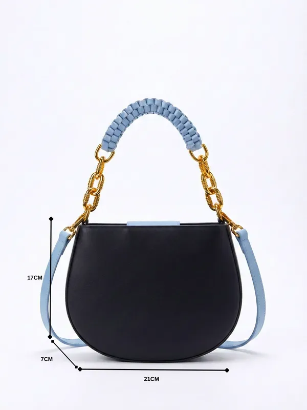 LIKE_STYLE_Women’s_Dual-Tone_PU_Sling_Bag_with_Striped_Design