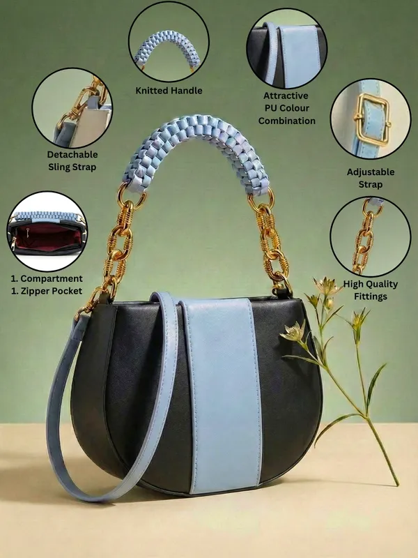 LIKE_STYLE_Women’s_Dual-Tone_PU_Sling_Bag_with_Striped_Design