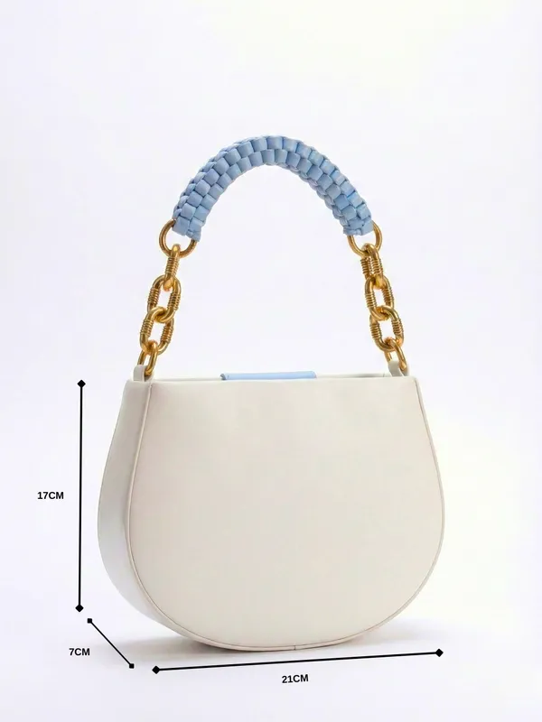 LIKE_STYLE_Women’s_Dual-Tone_PU_Sling_Bag_with_Striped_Design