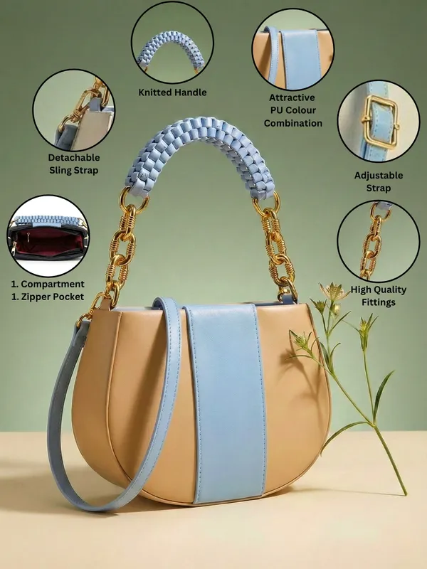 LIKE_STYLE_Women’s_Dual-Tone_PU_Sling_Bag_with_Striped_Design