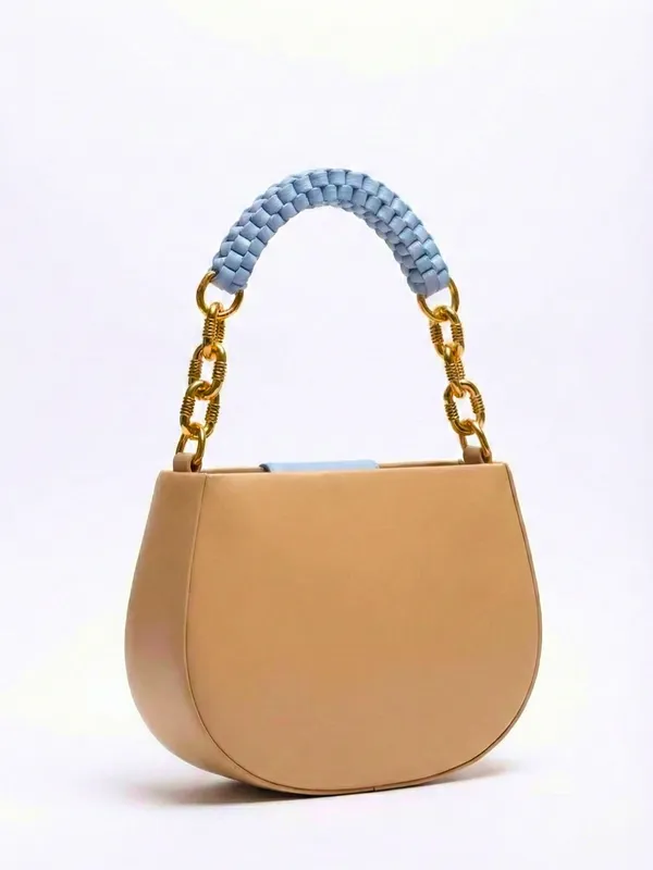 LIKE_STYLE_Women’s_Dual-Tone_PU_Sling_Bag_with_Striped_Design