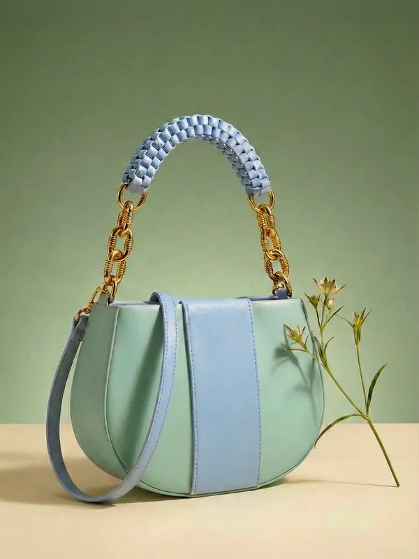 LIKE_STYLE_Women’s_Dual-Tone_PU_Sling_Bag_with_Striped_Design