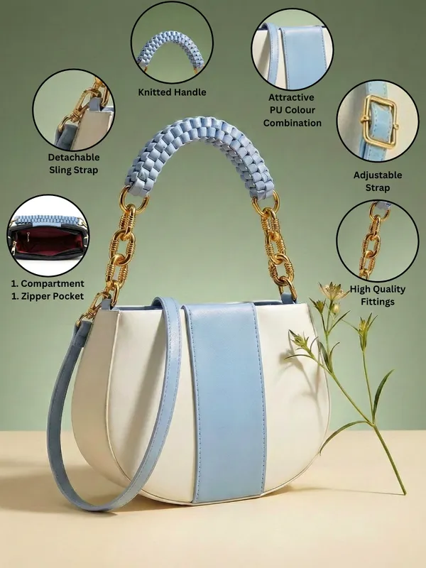 LIKE_STYLE_Women’s_Dual-Tone_PU_Sling_Bag_with_Striped_Design