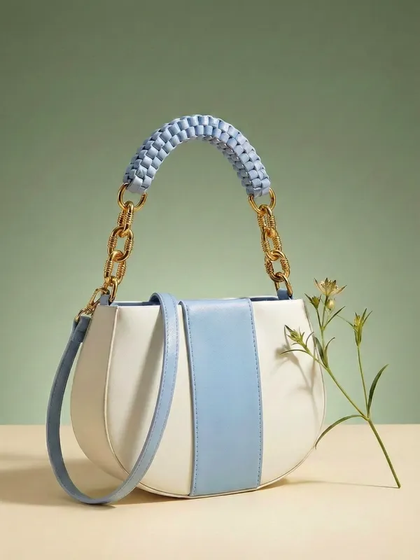 LIKE_STYLE_Women’s_Dual-Tone_PU_Sling_Bag_with_Striped_Design