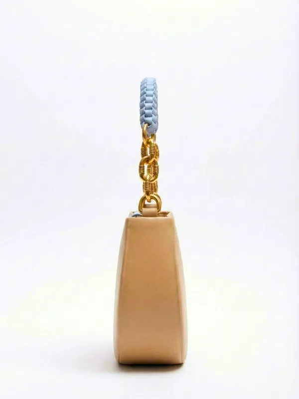 LIKE_STYLE_Women’s_Dual-Tone_PU_Sling_Bag_with_Striped_Design