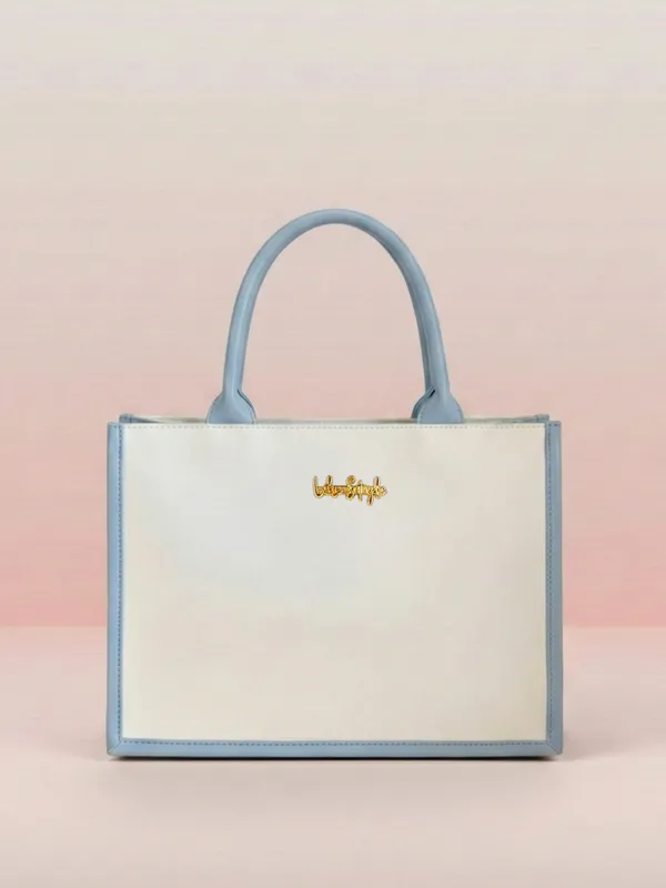 LIKE_STYLE_Women’s_Dual-Tone_PU_Tote_Bag_for_Work_&_Everyday_Use