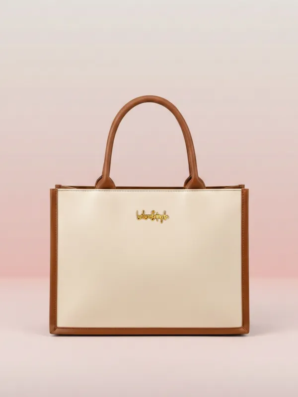 LIKE_STYLE_Women’s_Dual-Tone_PU_Tote_Bag_for_Work_&_Everyday_Use
