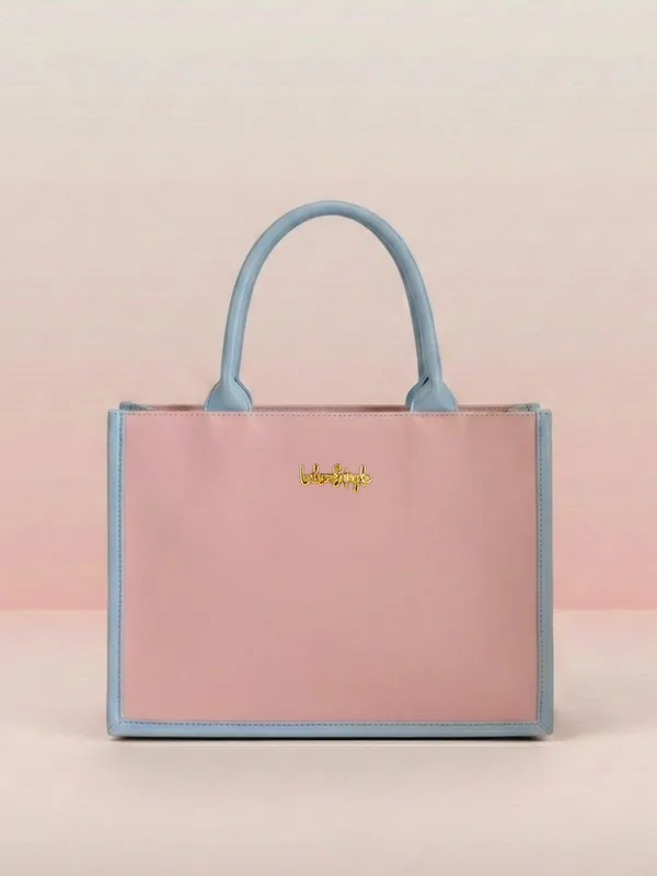 LIKE_STYLE_Women’s_Dual-Tone_PU_Tote_Bag_for_Work_&_Everyday_Use