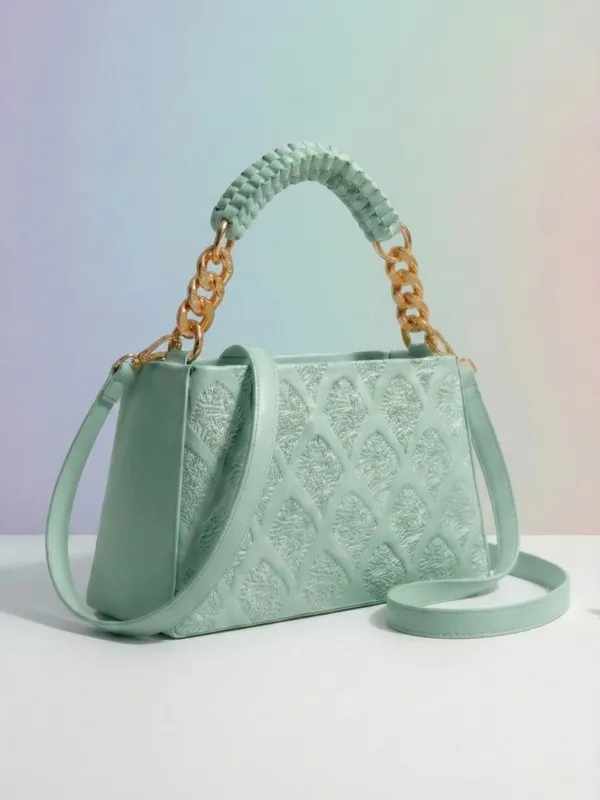 LIKE_STYLE_Women’s_Embossed_PU_Sling_Bag_with_Braided_Top_Handle