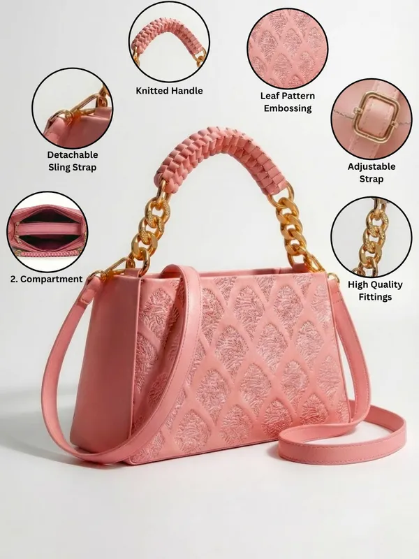 LIKE_STYLE_Women’s_Embossed_PU_Sling_Bag_with_Braided_Top_Handle