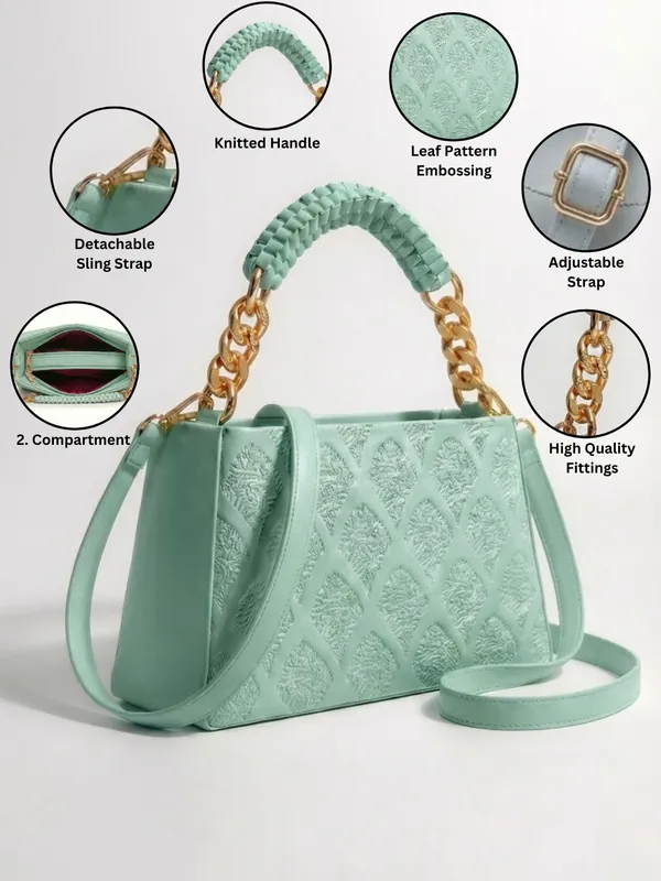LIKE_STYLE_Women’s_Embossed_PU_Sling_Bag_with_Braided_Top_Handle