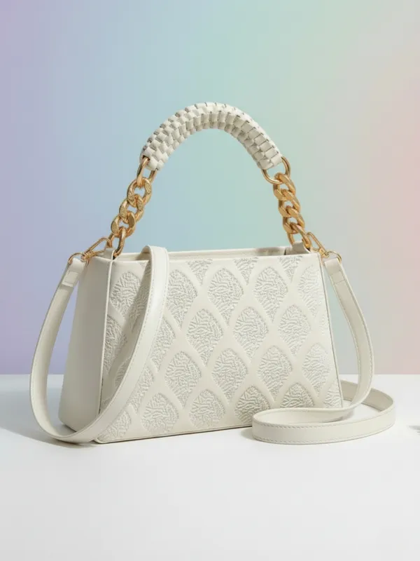 LIKE_STYLE_Women’s_Embossed_PU_Sling_Bag_with_Braided_Top_Handle