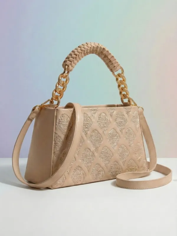LIKE_STYLE_Women’s_Embossed_PU_Sling_Bag_with_Braided_Top_Handle