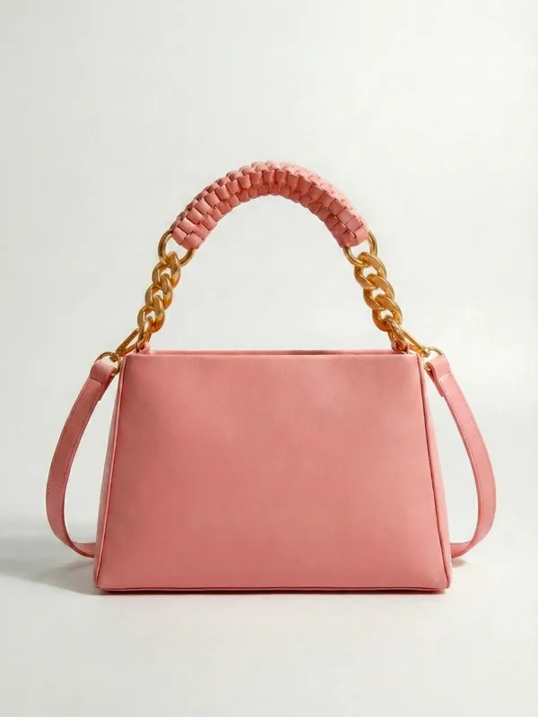 LIKE_STYLE_Women’s_Embossed_PU_Sling_Bag_with_Braided_Top_Handle