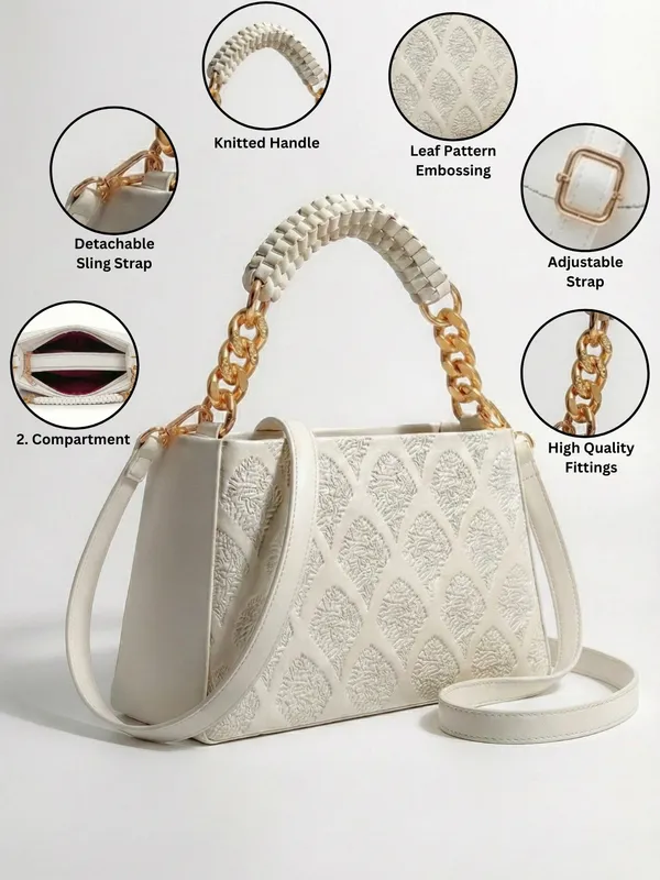 LIKE_STYLE_Women’s_Embossed_PU_Sling_Bag_with_Braided_Top_Handle